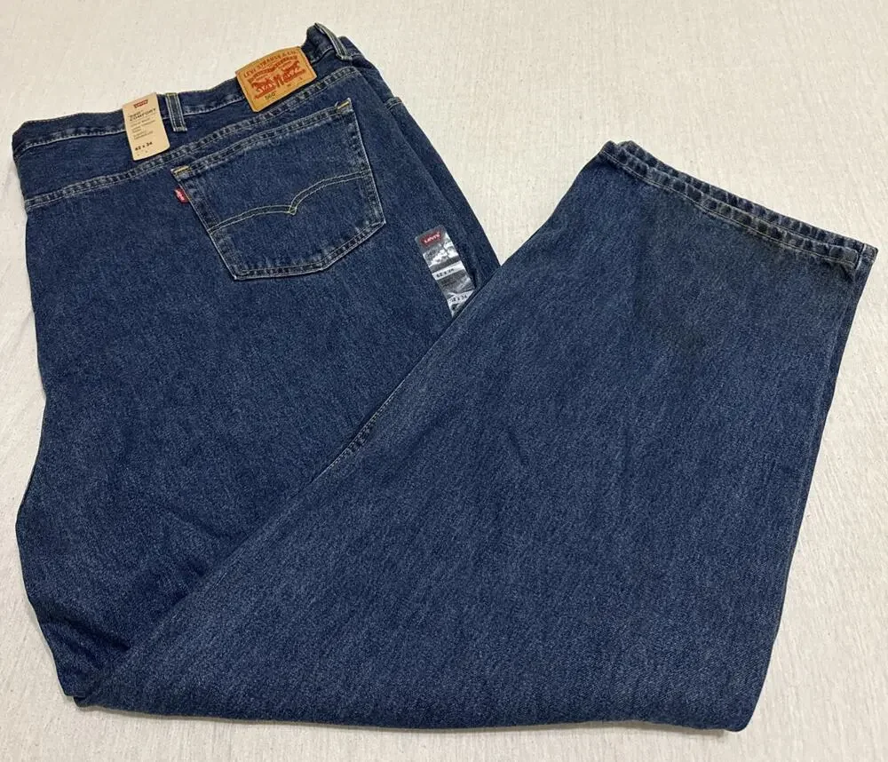 Levis 560 Comfort Fit Jeans Mens 62x34 Blue Relaxed Tapered Baggy Denim BNWT